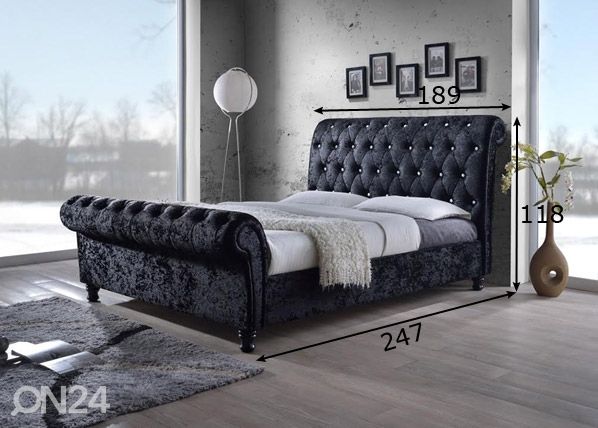 Voodi 180x200 cm mõõdud