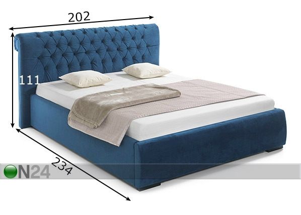 Voodi 180x200 cm mõõdud