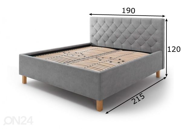 Voodi 180x200 cm mõõdud