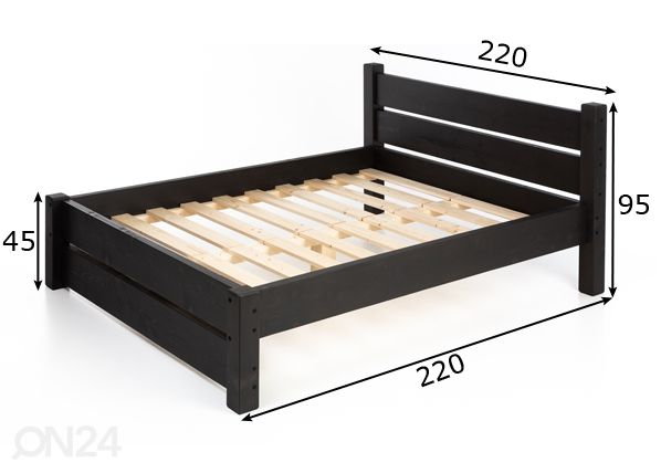 Voodi 200x200 cm mõõdud