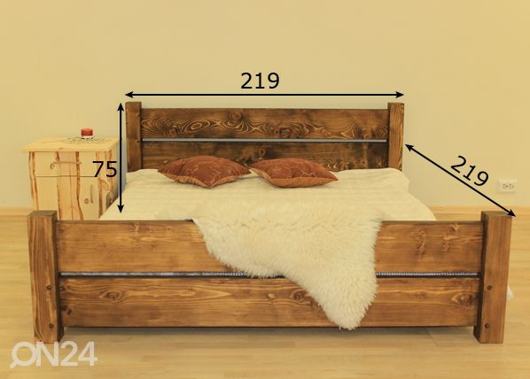 Voodi 200x200 cm mõõdud