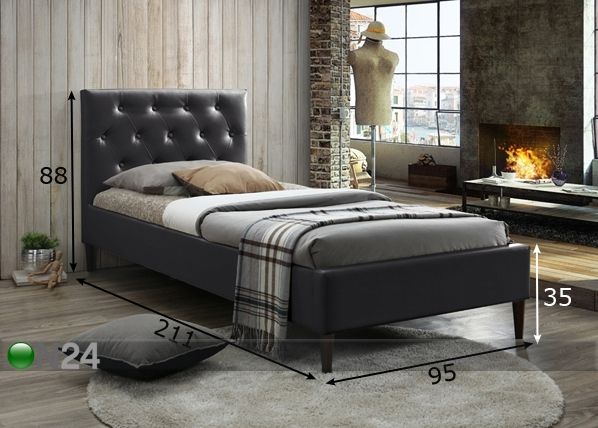 Voodi 90x200 cm mõõdud