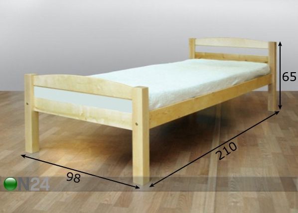 Voodi 90x200 cm mõõdud