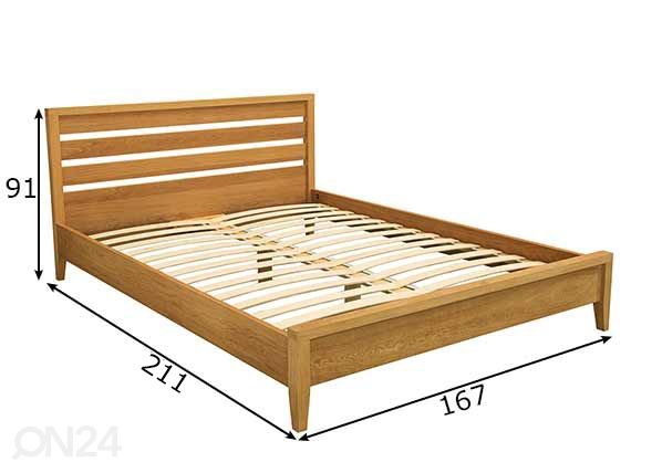 Voodi Chamba 160x200 cm mõõdud