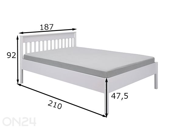 Voodi Chilly Home 180x200 cm mõõdud
