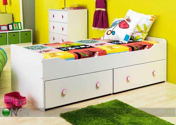 Voodi Combee 90x200 cm koos voodikastidega