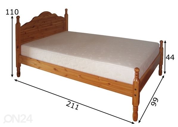 Voodi Corrib 92x200 cm mõõdud