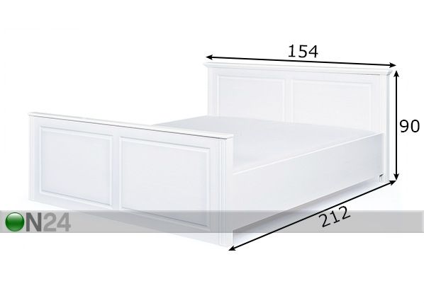 Voodi Danz 140x200 cm mõõdud