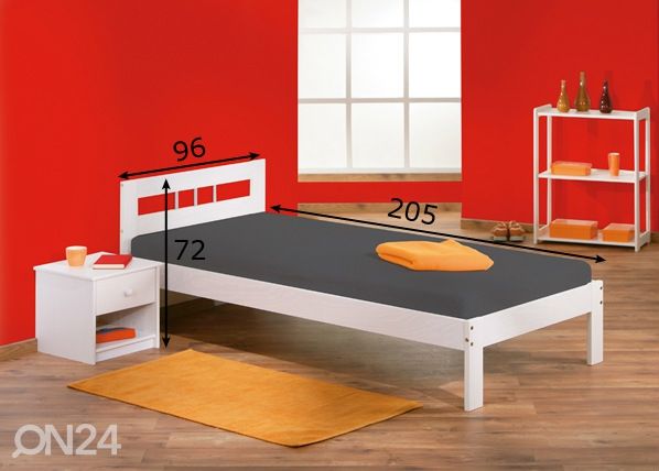 Voodi Fana 90x200 cm mõõdud
