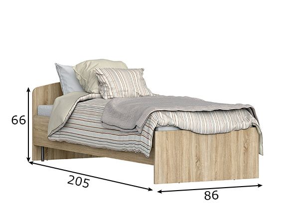 Voodi Kito 80x200 cm mõõdud