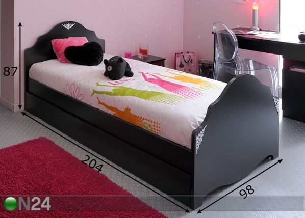 Voodi Lady Doll 90x200 cm mõõdud