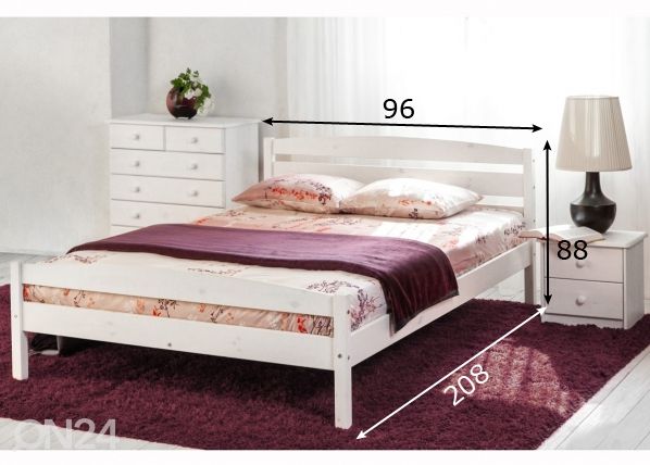 Voodi Magnus 90x200 cm mõõdud
