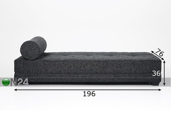 Voodi Matrix Lux 76x196 cm mõõdud