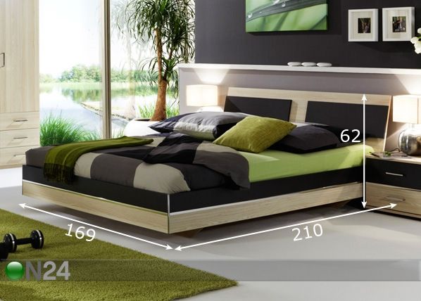 Voodi Mira 160x200 cm mõõdud
