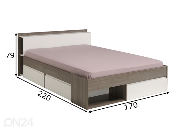 Voodi Most 160x200 cm mõõdud