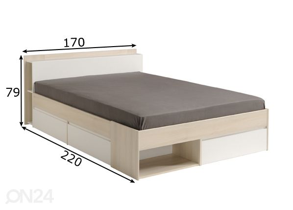 Voodi Most 160x200 cm mõõdud