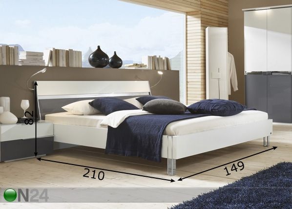 Voodi Sleep 6 140x200 cm mõõdud