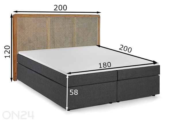 Voodi THIS & THAT 180x200 cm mõõdud