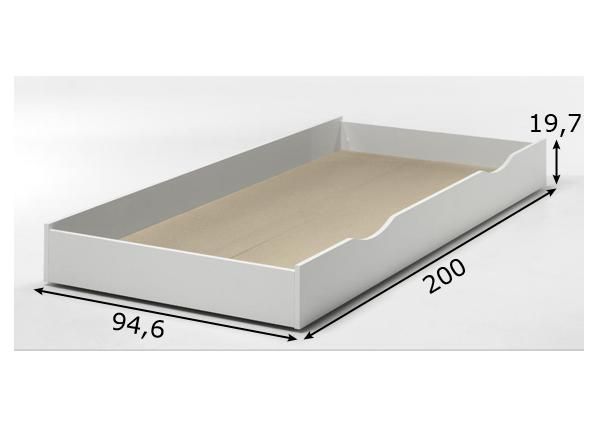 Voodikast 90x200cm mõõdud