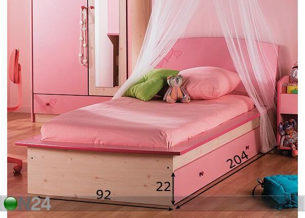 Voodikast Zoe mõõdud