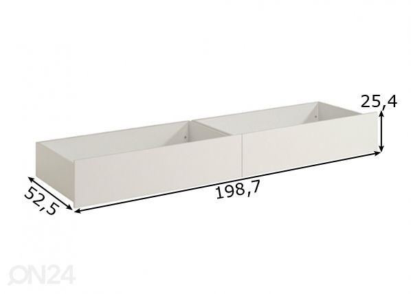 Voodikastid Sleep, 2 tk mõõdud