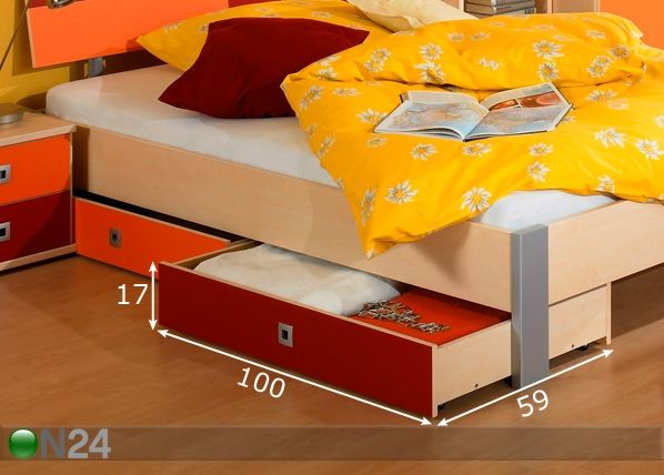 Voodikastid Sunny 2 tk mõõdud