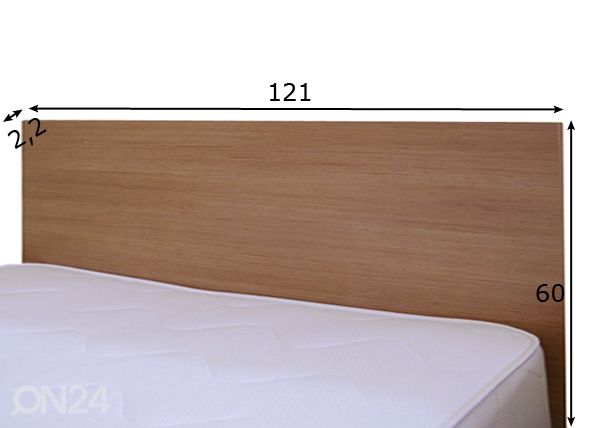 Voodipeats 121 cm mõõdud