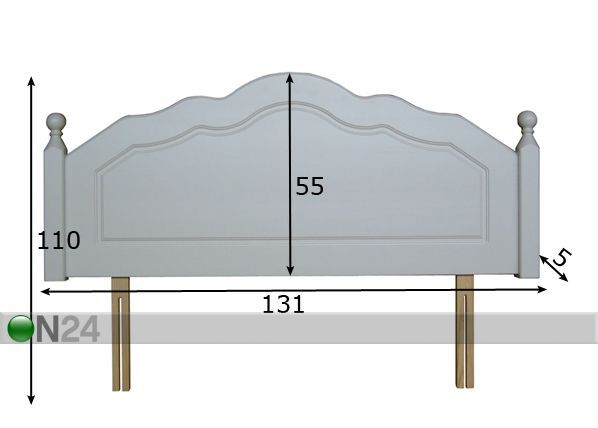 Voodipeats Corrib 120 cm mõõdud