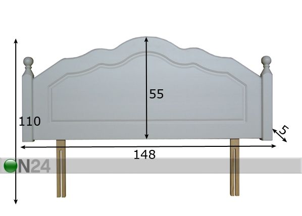 Voodipeats Corrib 137 cm mõõdud