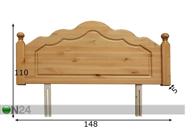 Voodipeats Corrib 137 cm mõõdud