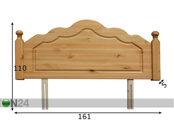Voodipeats Corrib 150 cm mõõdud