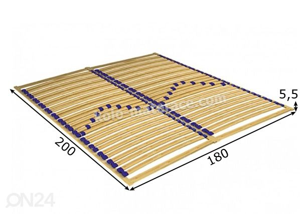 Voodipõhi Twinpack 180x200 cm mõõdud