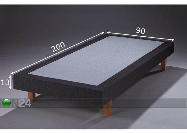 Voodiraam Mööblikangaga 90x200 cm mõõdud