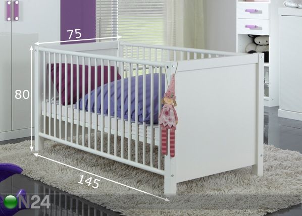 Võrevoodi Flora mõõdud