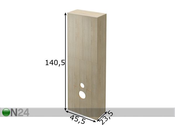 WC-kapp Switch mõõdud