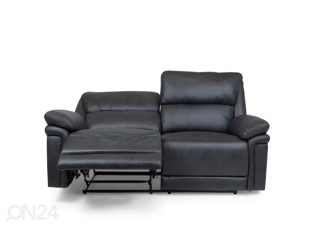 2-kohaline recliner diivan (must) suurendatud