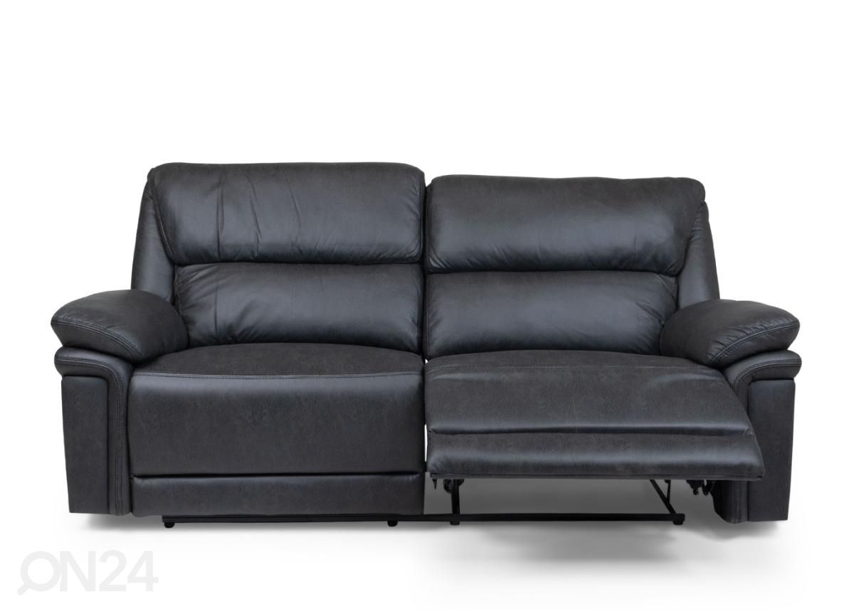 3-kohaline diivan (must) suurendatud