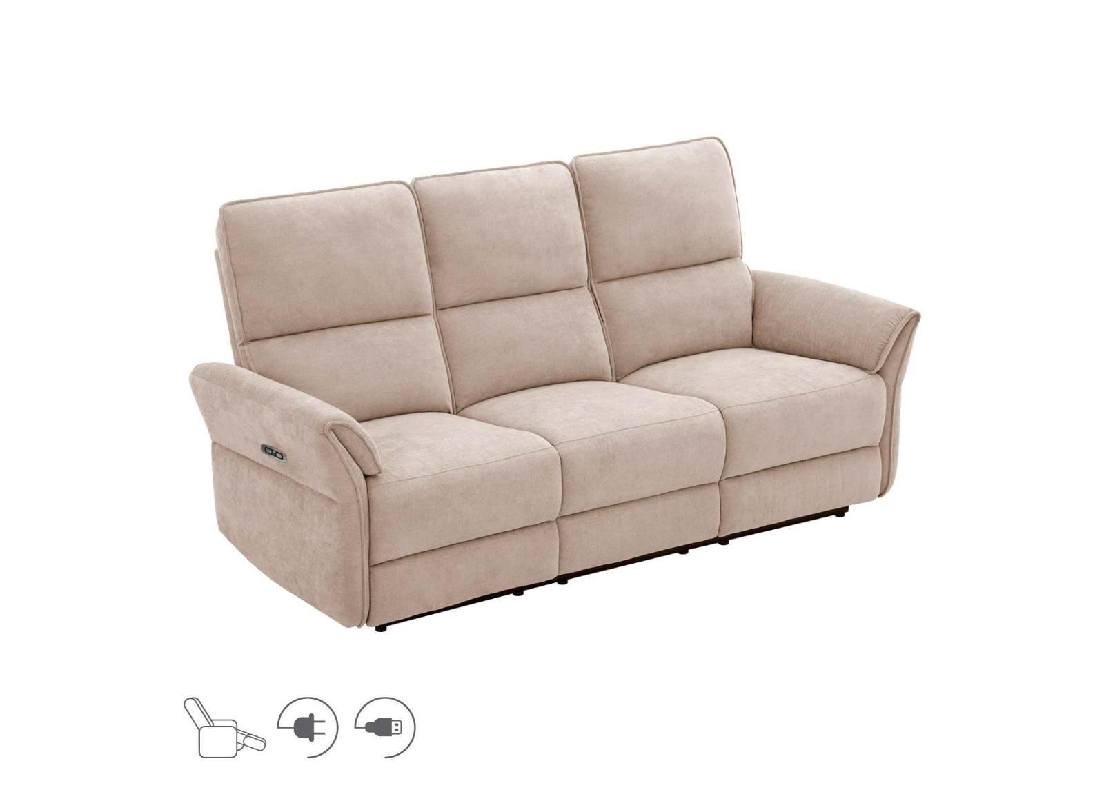 3-kohaline diivan Damika Recliner suurendatud