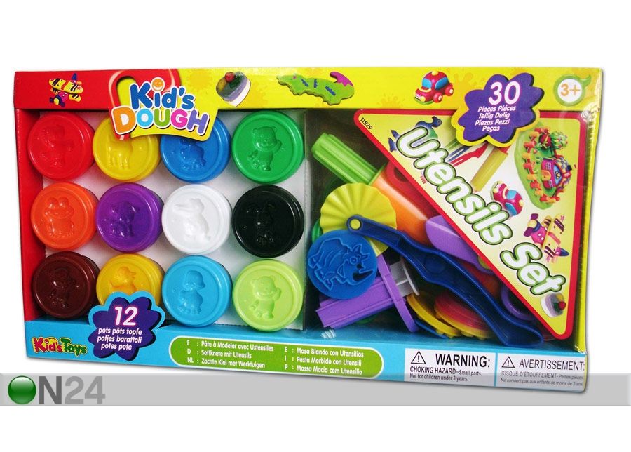 30-osaline voolimiskomplekt Kid´s Dough suurendatud