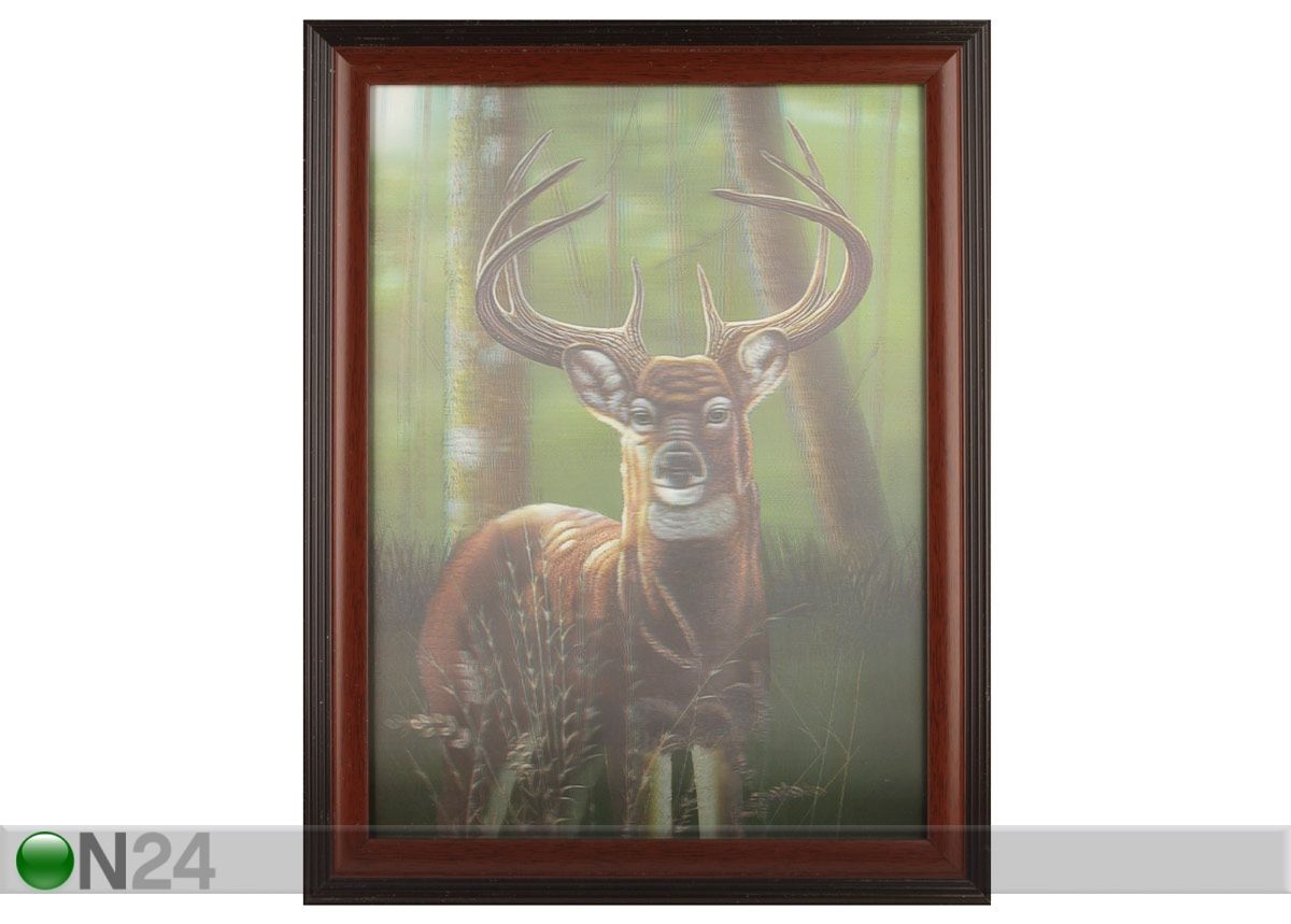 3D seinamaal Põder 35x45 cm suurendatud