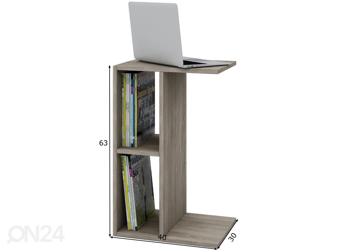 Abilaud Nachto-Stand 40x30 cm suurendatud mõõdud