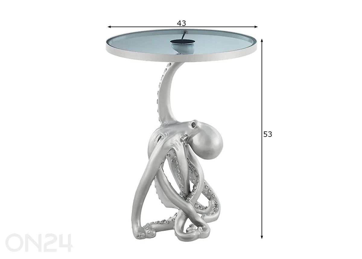 Abilaud Octopus Ø 43 cm suurendatud mõõdud