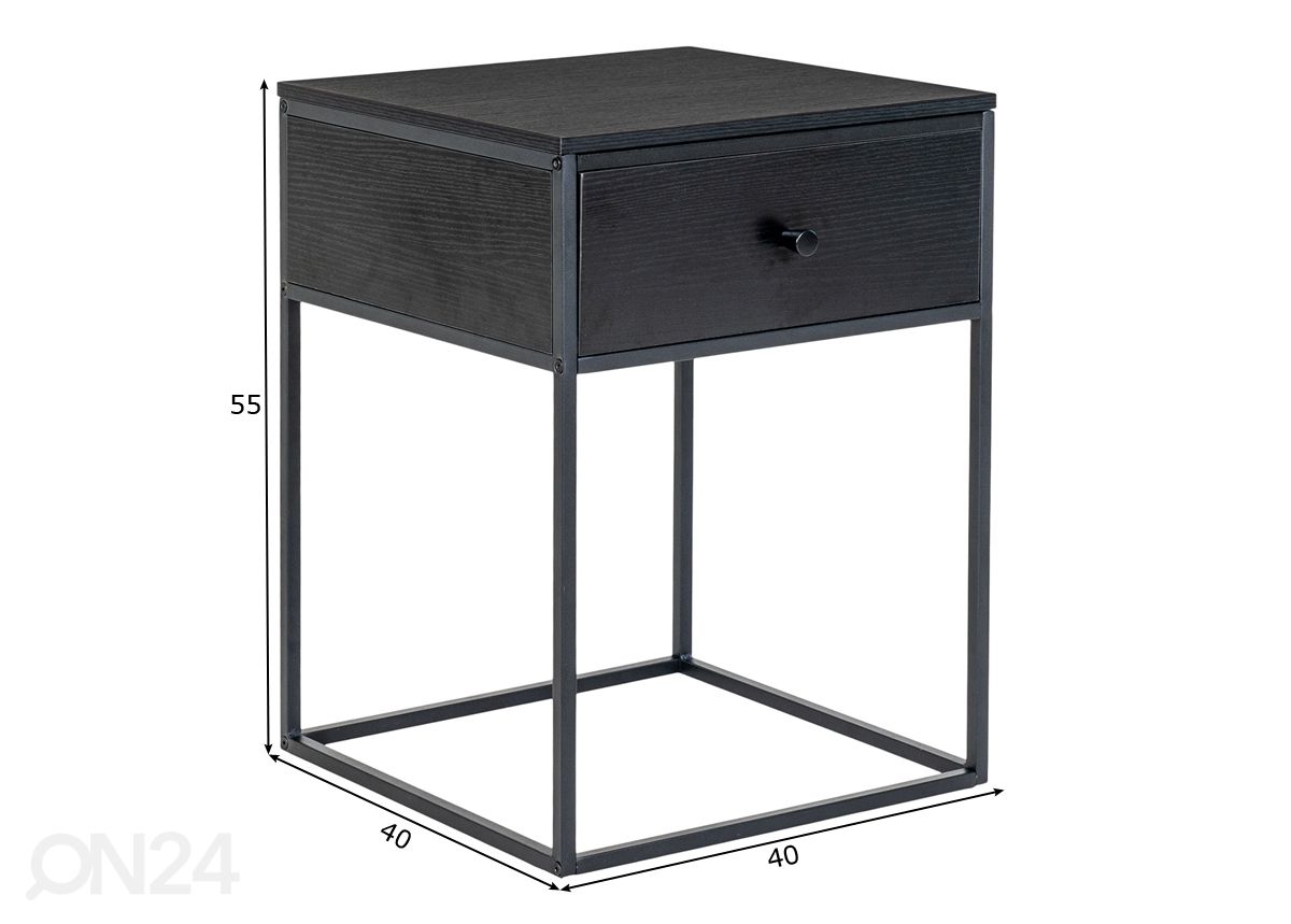 Abilaud Skagen 40x40 cm suurendatud mõõdud
