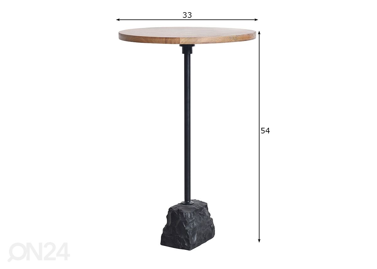Abilaud Trayful Ø 33 cm suurendatud mõõdud