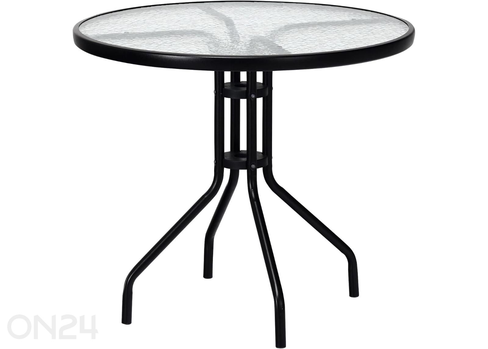 Aialaud Ø90 cm, must suurendatud