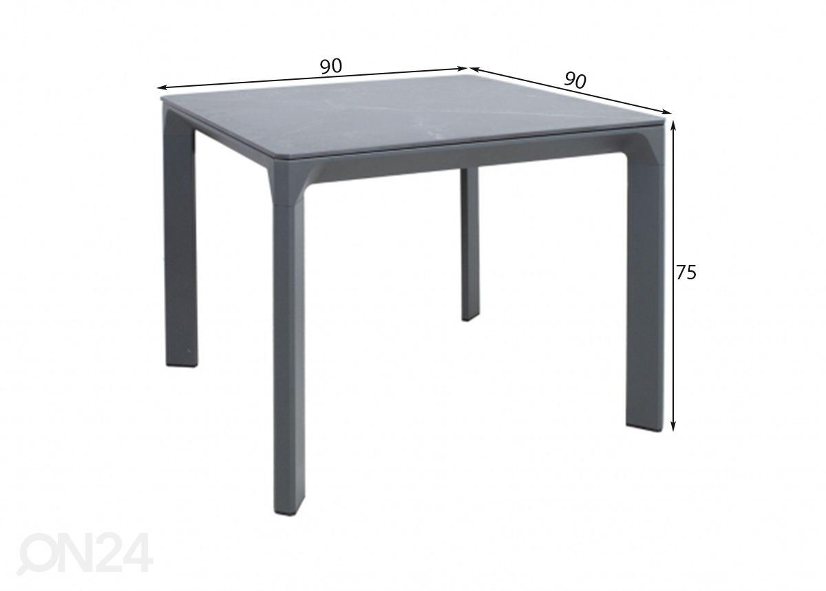 Aialaud Carves 90x90 cm suurendatud mõõdud