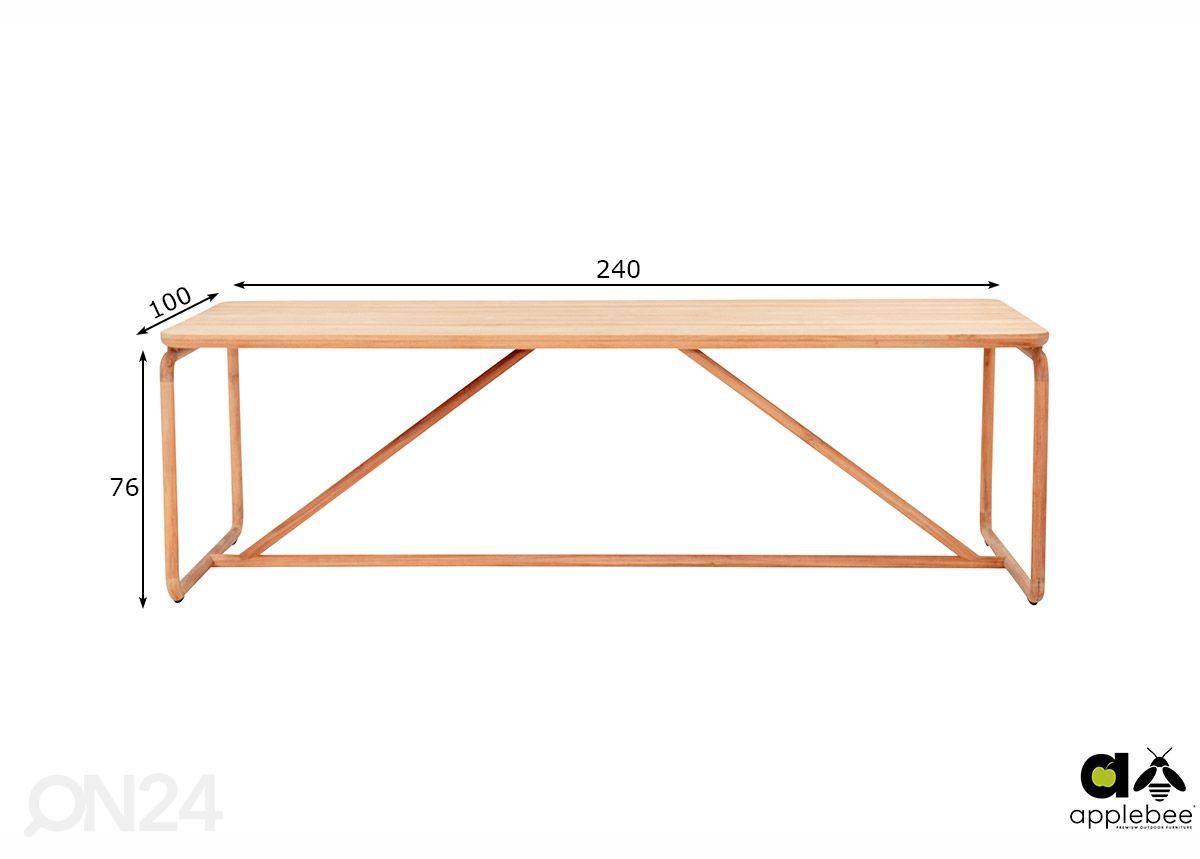Aialaud Dolce 240x100 cm suurendatud mõõdud