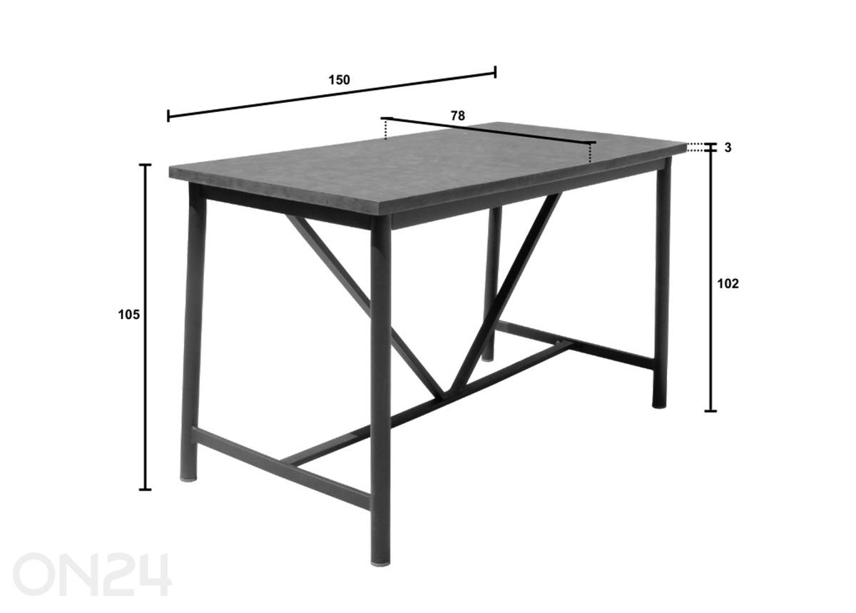 Aialaud Milou suurendatud mõõdud