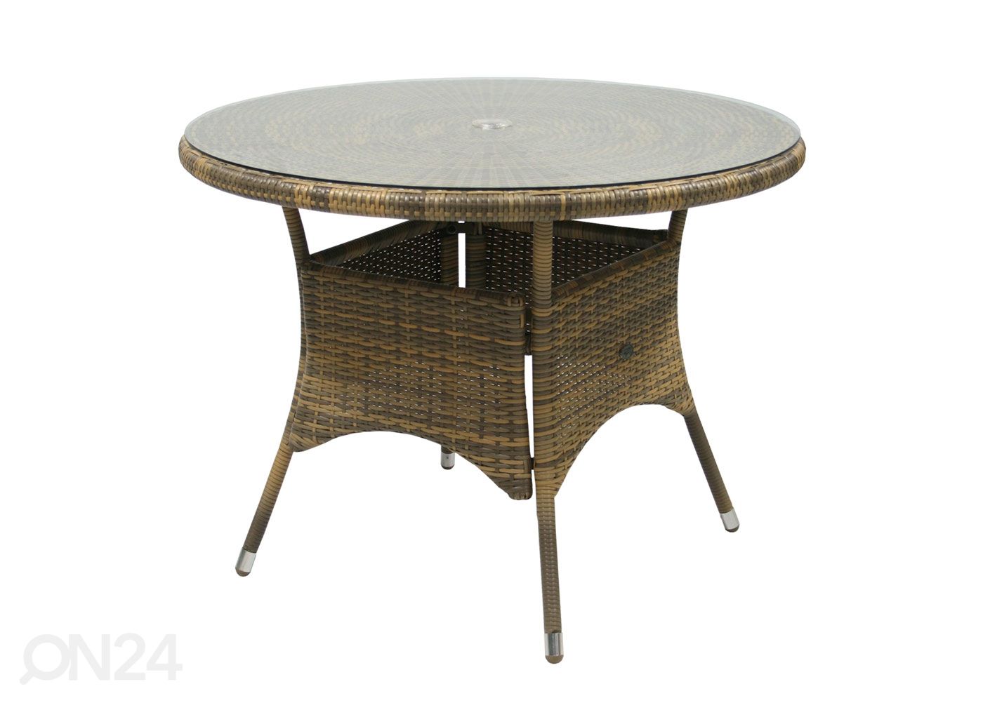Aialaud Wicker Ø 100 cm suurendatud