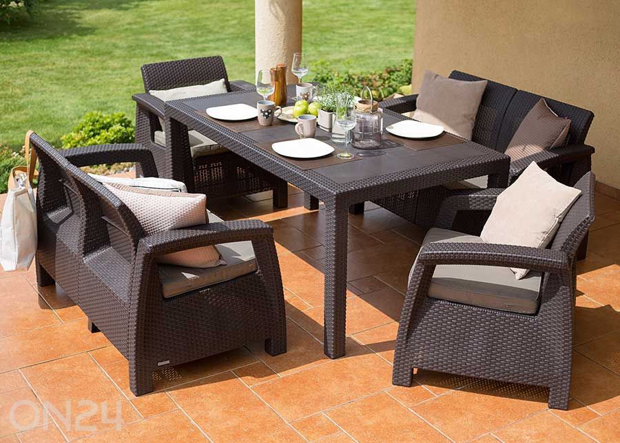 Aiamööbel Keter Corfu Fiesta, pruun suurendatud